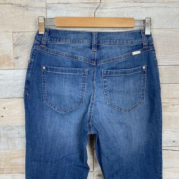 INC Womens Straight Leg Jeans Blue Regular Fit 0 - Picture 4 of 7